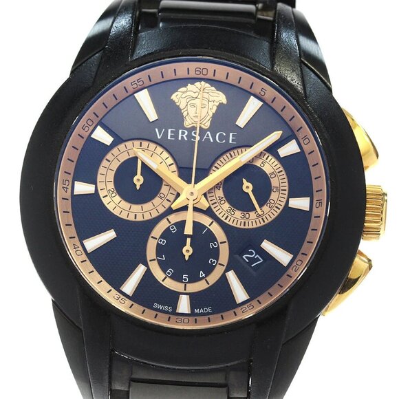 VERSACE character M8C Chronograph black Dial Quartz Men's Watch - Picture 1 of 6
